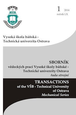 TRANSACTIONS of the VŠB - Technical University of Ostrava, Mechanical Series