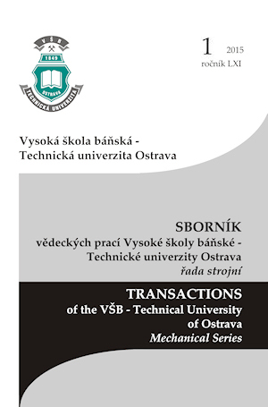 TRANSACTIONS of the VŠB - Technical University of Ostrava, Mechanical Series